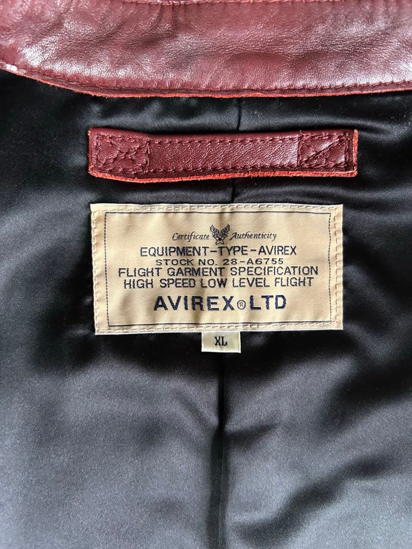 AVIREX シングルライダースジャケット