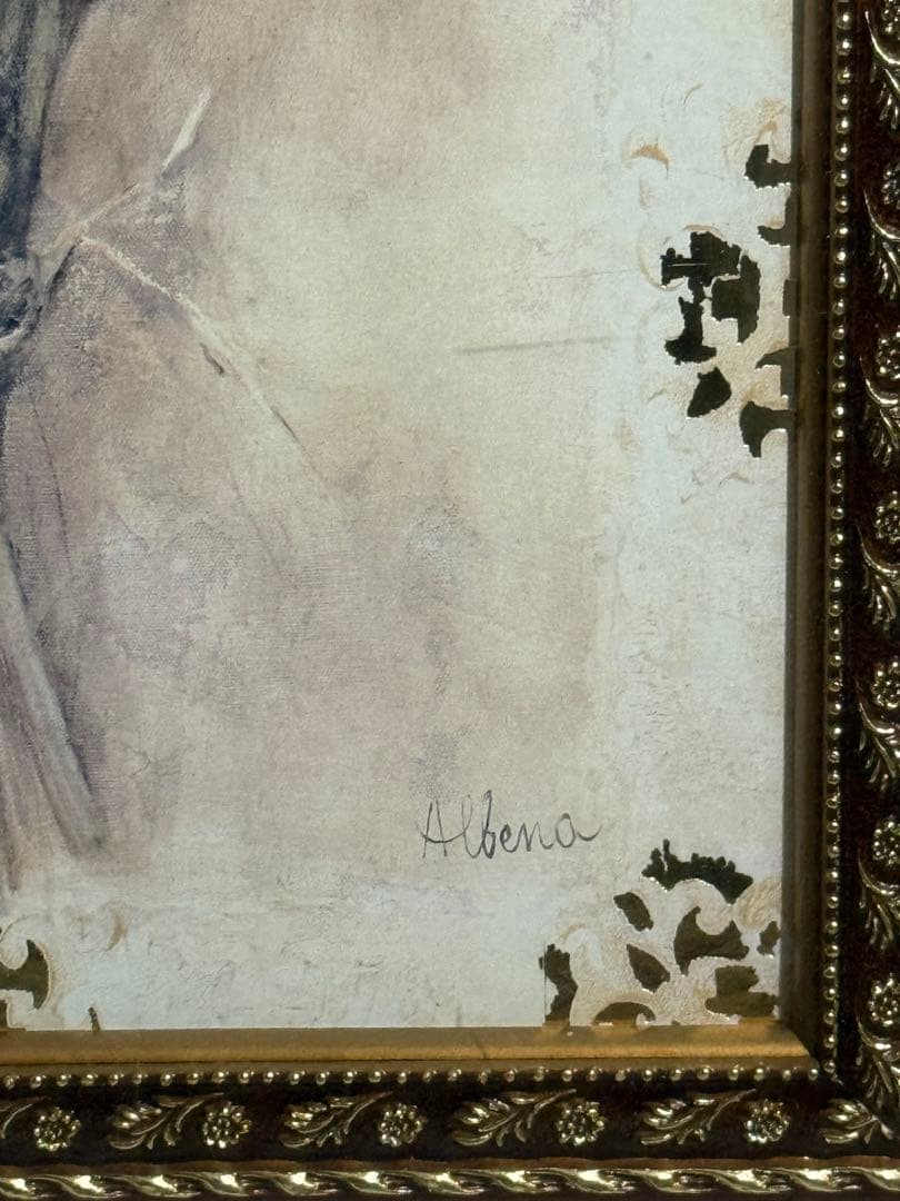 写実画　【アイリス】肉筆画　作者不詳