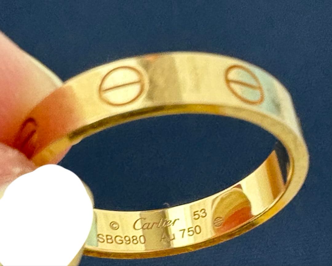Cartier ラブリングスモールモデル　K18 イエローゴールド