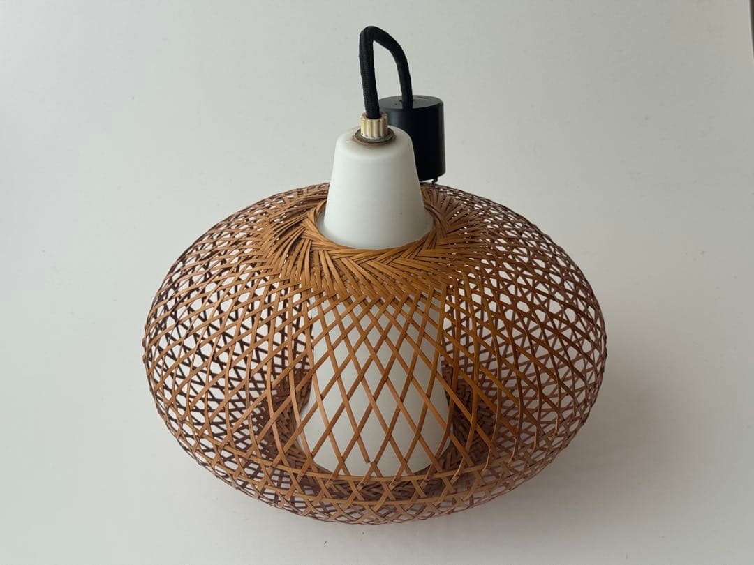 ヴィンテージ 民藝 昭和 レトロペンダントライト 竹細工 イサムノグチ 柳宗理