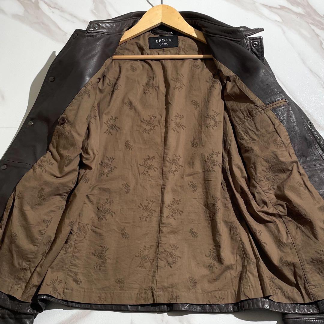 charさま　EPOCA UOMO エポカウオモ　レザージャケット　シングル