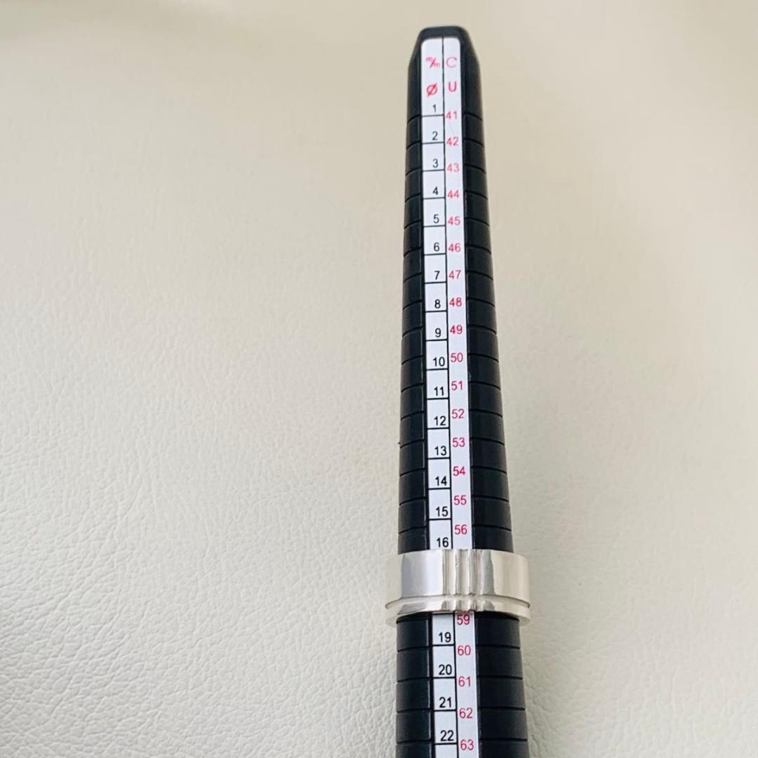 18号 バーバリー リング 指輪 ノバチェック 日本サイズ 相当 silver
