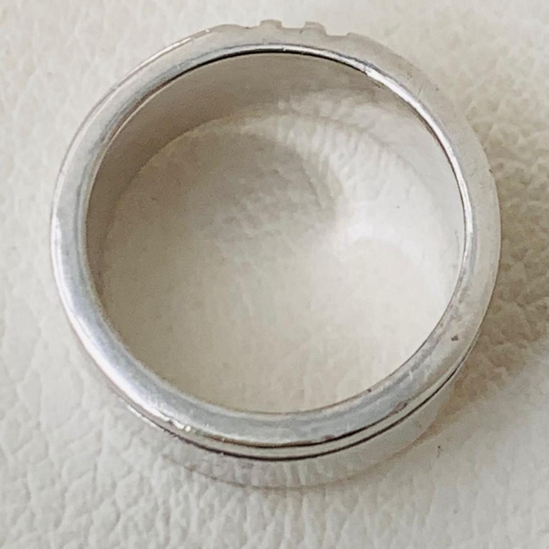 18号 バーバリー リング 指輪 ノバチェック 日本サイズ 相当 silver