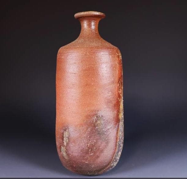 県重要無形文化財　伊勢崎満　一輪生花入 M269