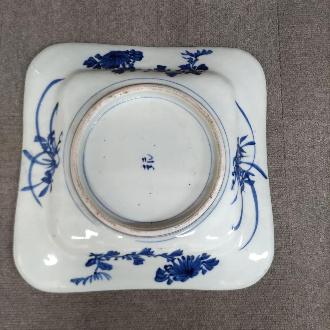 古伊万里角皿　D330