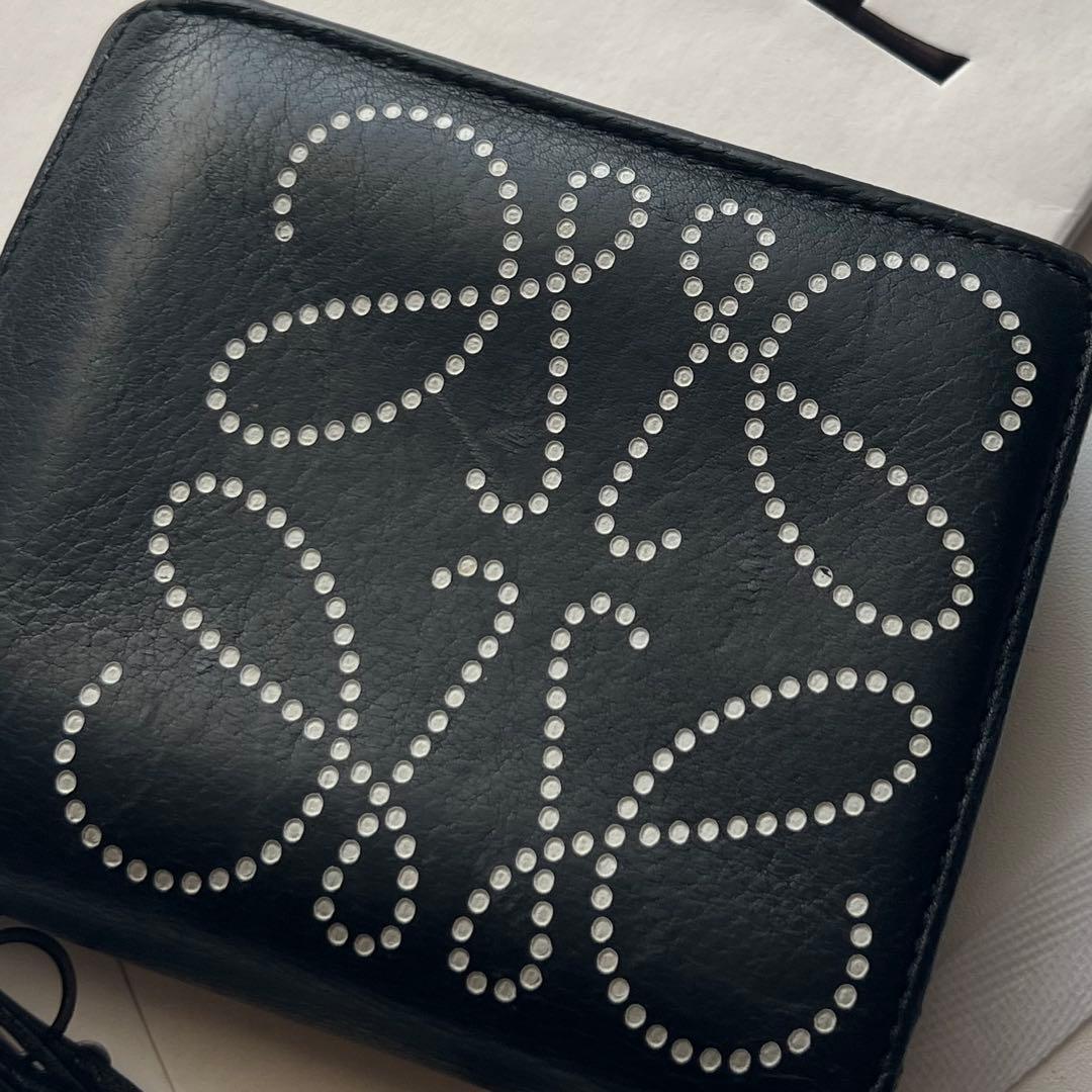 71 美品 LOEWE ロエベ 2つ折り財布