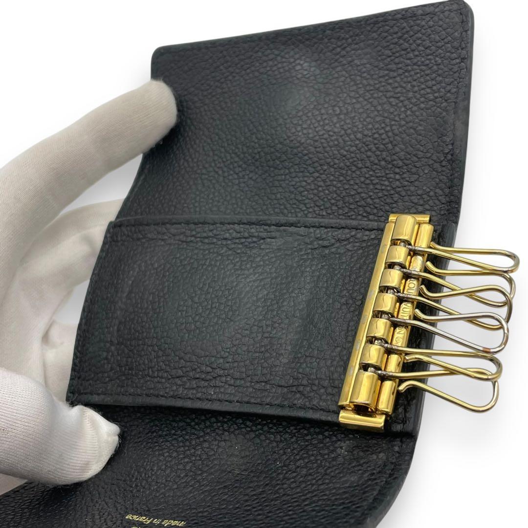 ルイヴィトン 6連 キーケース ミュルティクレ6 モノグラム アンプラント 黒