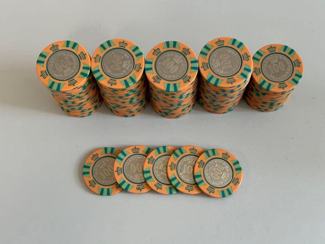 MGM カジノチップ　ゲームメダル$100×100枚(300枚)