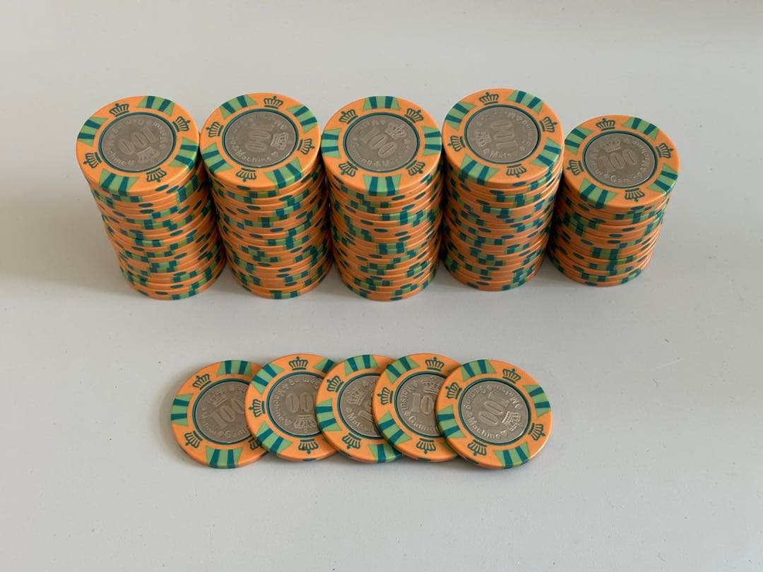 MGM カジノチップ　ゲームメダル$100×100枚(300枚)