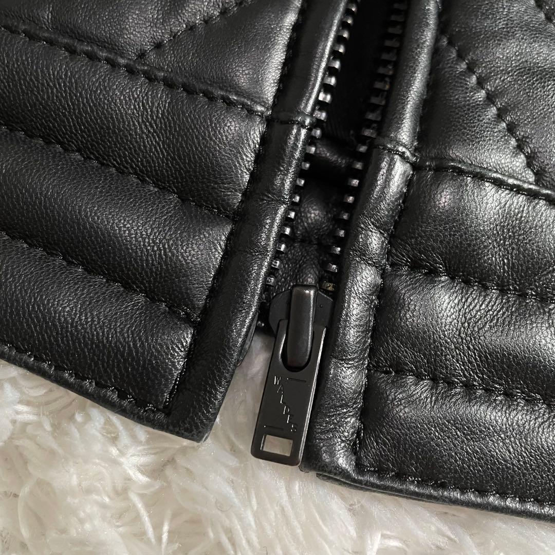 ヒステリックグラマー レザージャケット ラムレザー キルティングデザイン