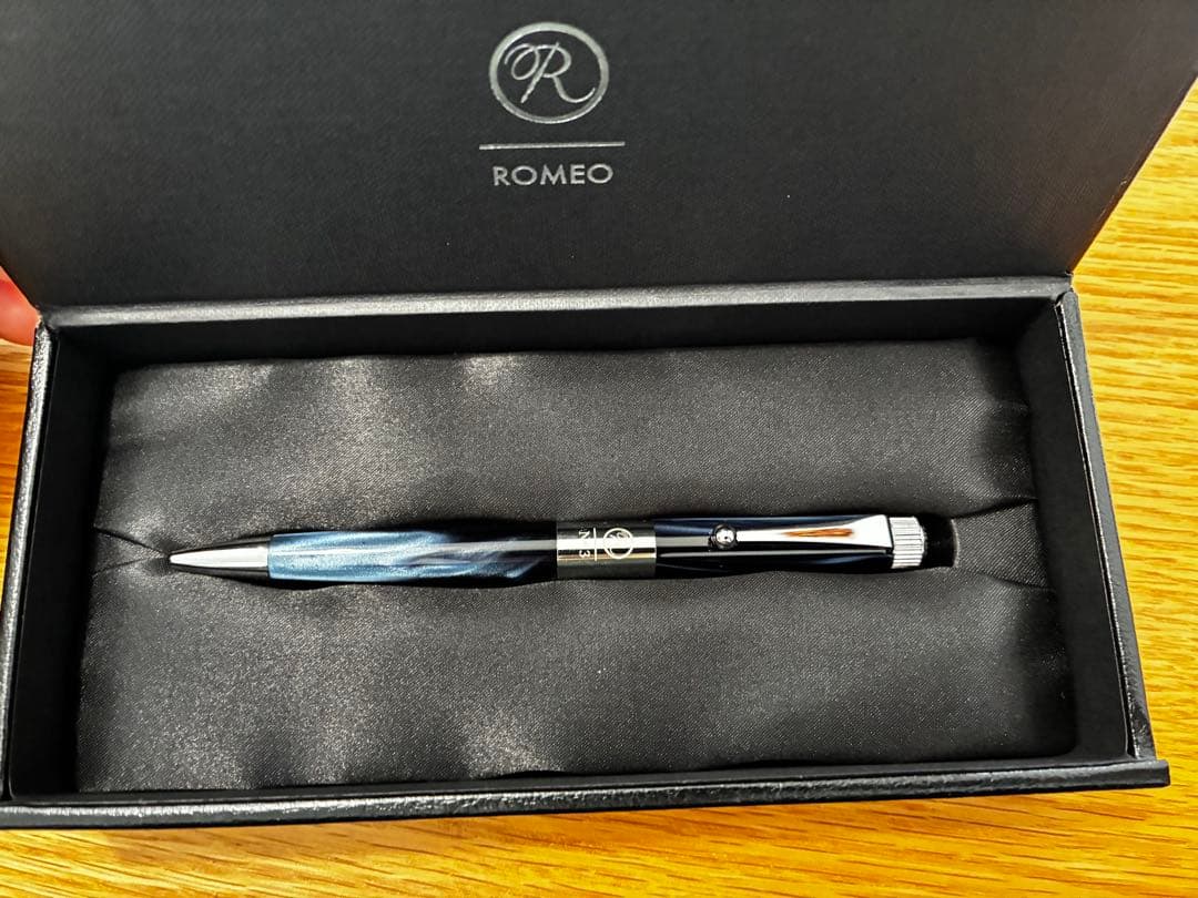 ロメオNo.３　イタリアンブルー ボールペン　箱付き
