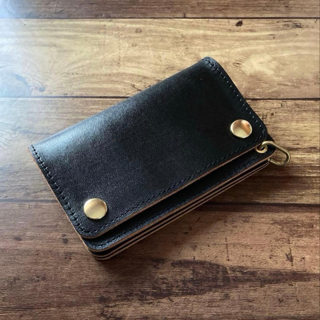 【ケン】トラッカーウォレット150（ミドル）3層【お札を折らずに収納】