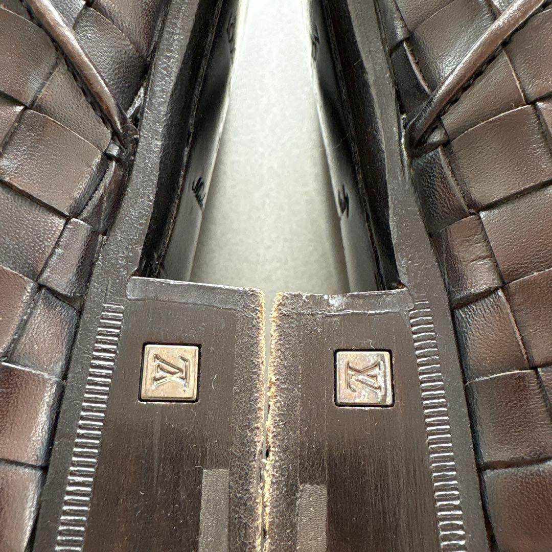 Louis Vuitton ルイヴィトン　編み込みドレスシューズ　サイズ7