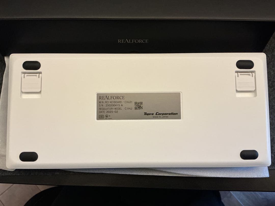 REALFORCE RC1 キーボードホワイト　日本語配列 荷重　45G