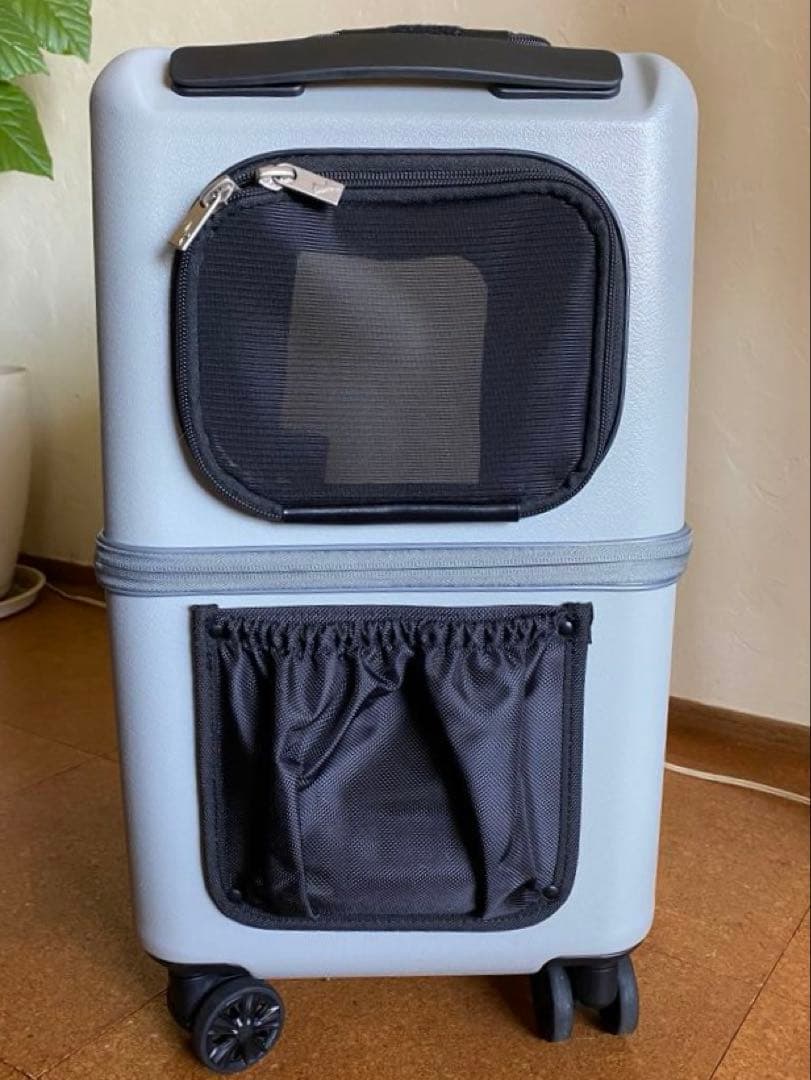 ペットキャリー ペチコ M クッション&レインカバー付き サンドグレー