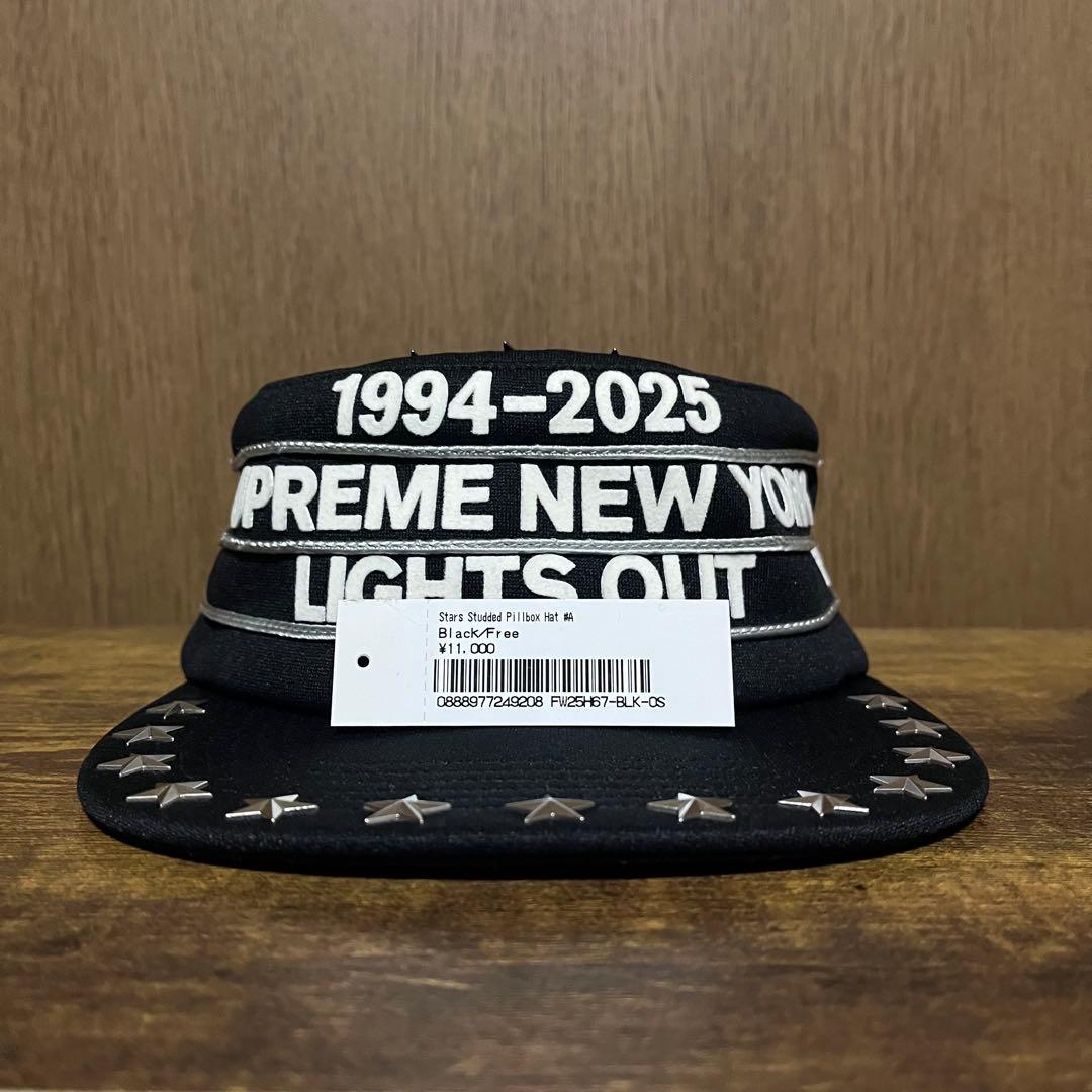 あ*様 Supreme Stars Studded Pillbox Hatシュプ