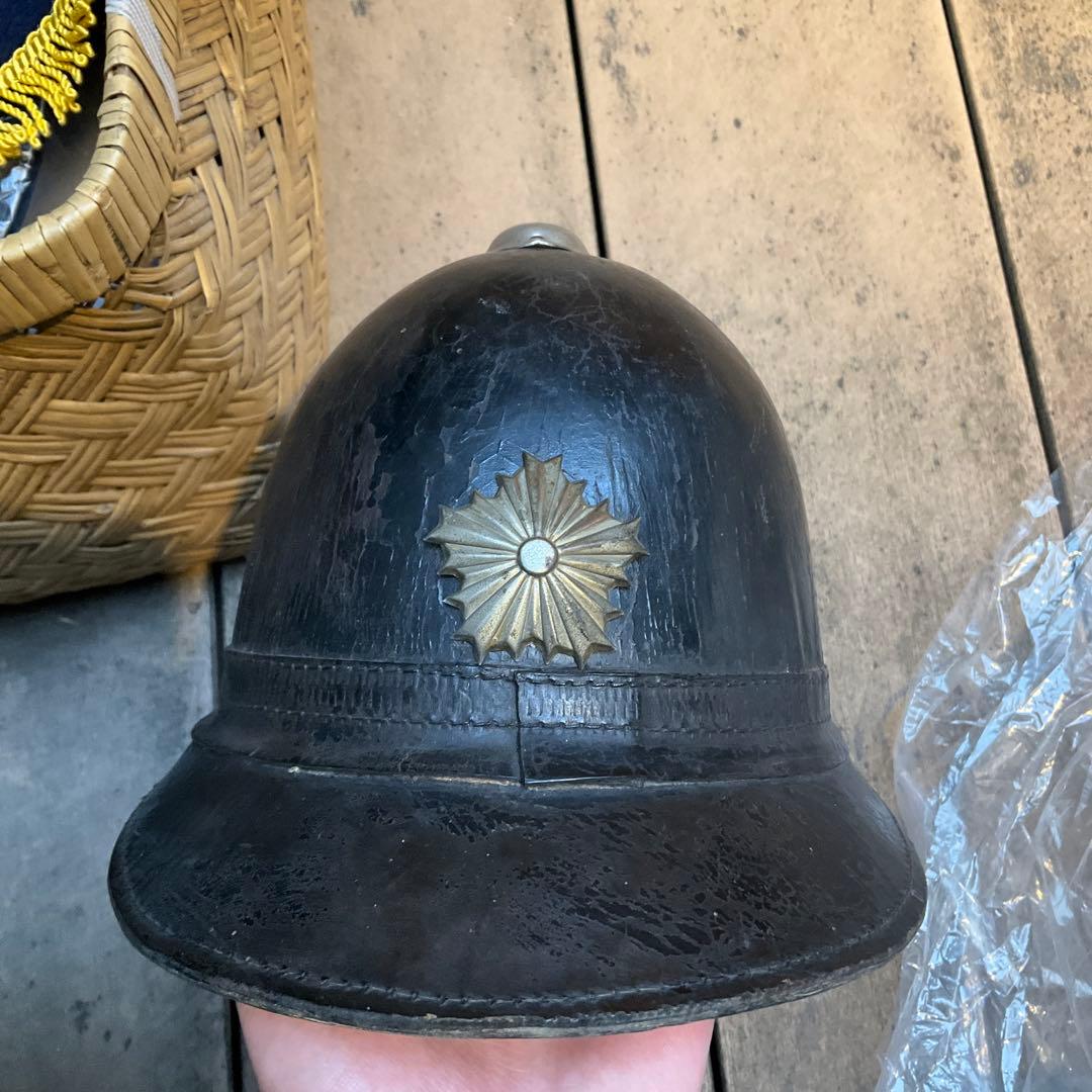 戦前消防士ヘルメット