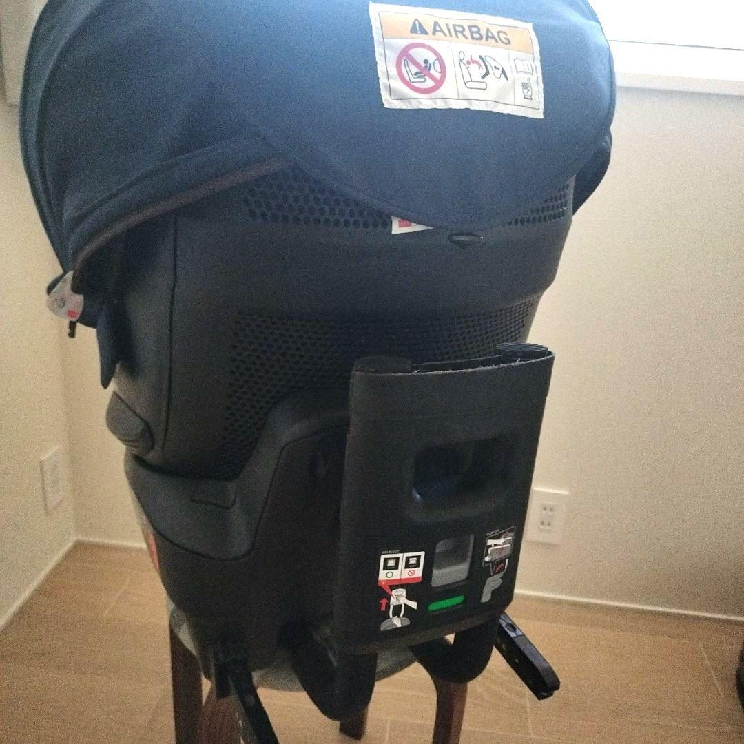 エールべべ　チャイルドシート クルット4i グランス　ネイビー　新生児から