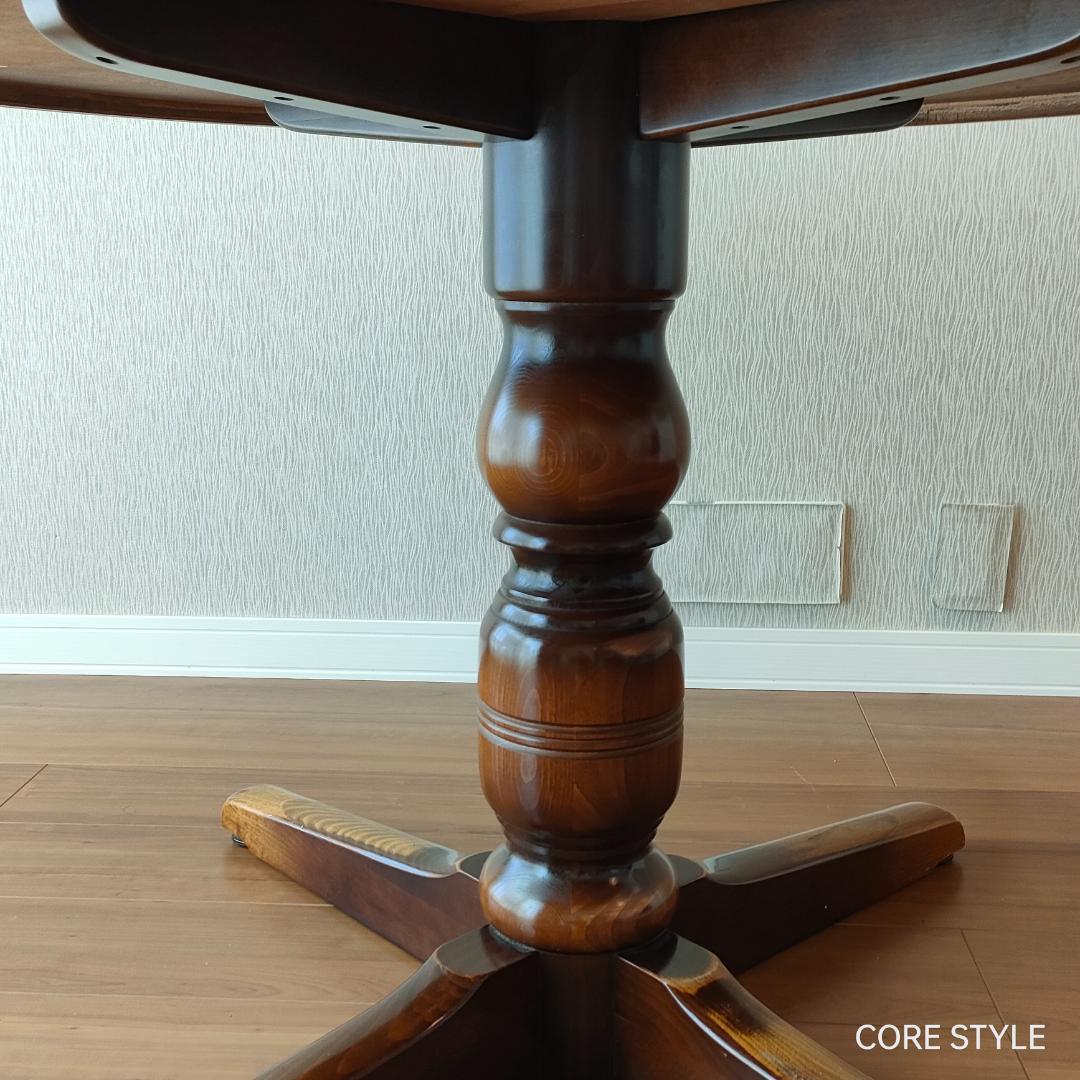 飛騨産業　キツツキ　ラウンドテーブル　ダイニングテーブル　A92