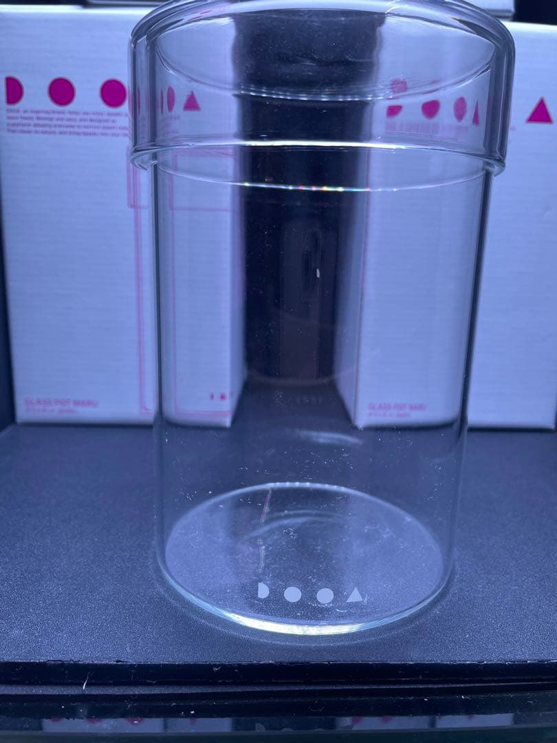 DOOA ガラスポット MARU95 通気穴無し 【廃盤】　3個セット