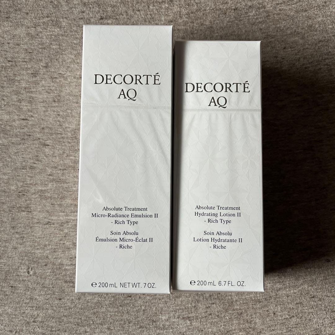 DECORTÉ AQ リッチタイプ 乳液・化粧水 セット