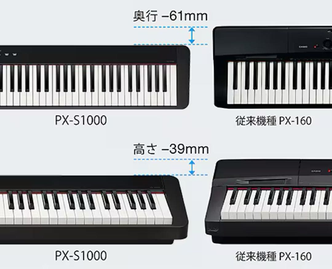 美品 CASIO Privia PX-S1000BK 88鍵盤電子ピアノ カシオ