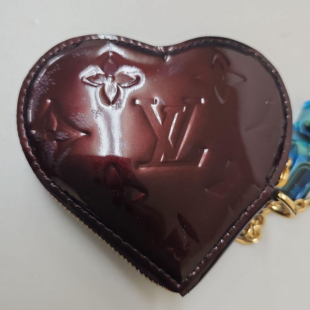 ルイヴィトン ケース ポルトモネクール ハート モノグラム　ヴェルニ