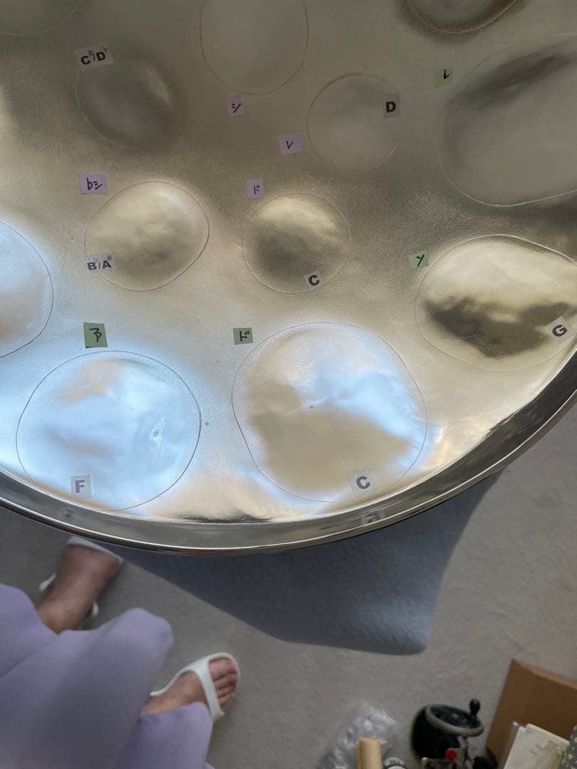 SONOBEのスティールパン❣️15音‼️なんて不思議な音なの❓懐かしいような……❣️