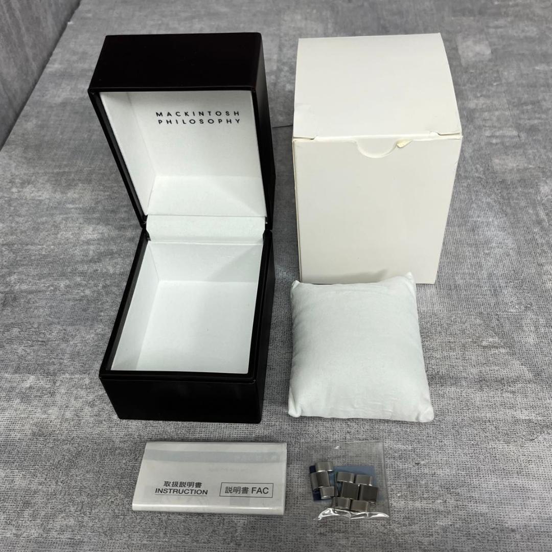 マッキントッシュフィロソフィー × SEIKO 腕時計 ネイビー メンズ 箱付き
