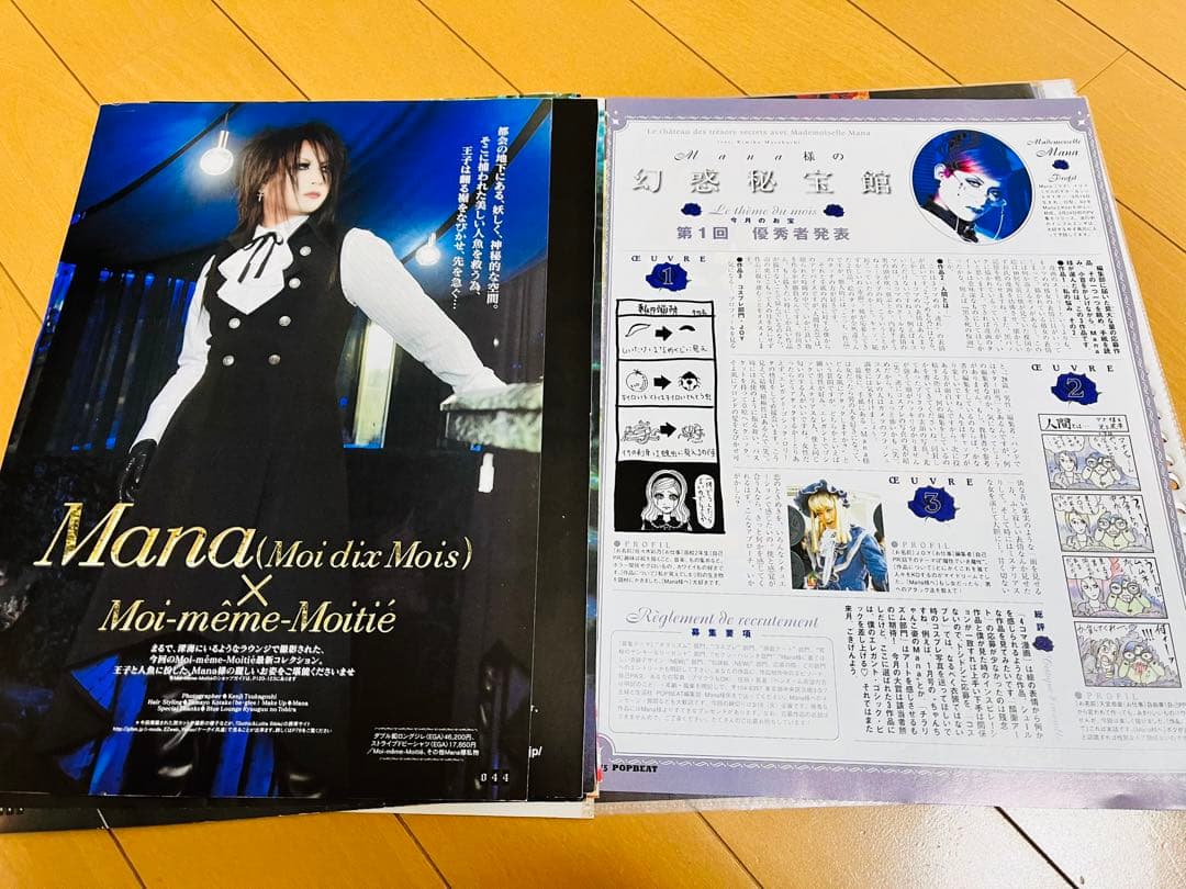 MALICE MIZER Mana様切り抜きセット