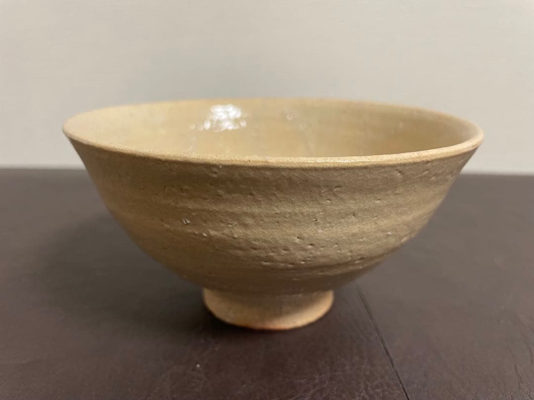 十三代坂田泥華　萩茶碗　共箱　共布　栞　茶碗　萩焼　茶道具