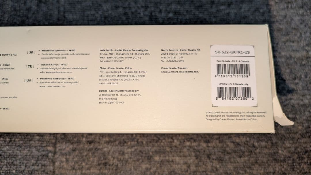 Cooler Master SK622 ワイヤレスキーボード