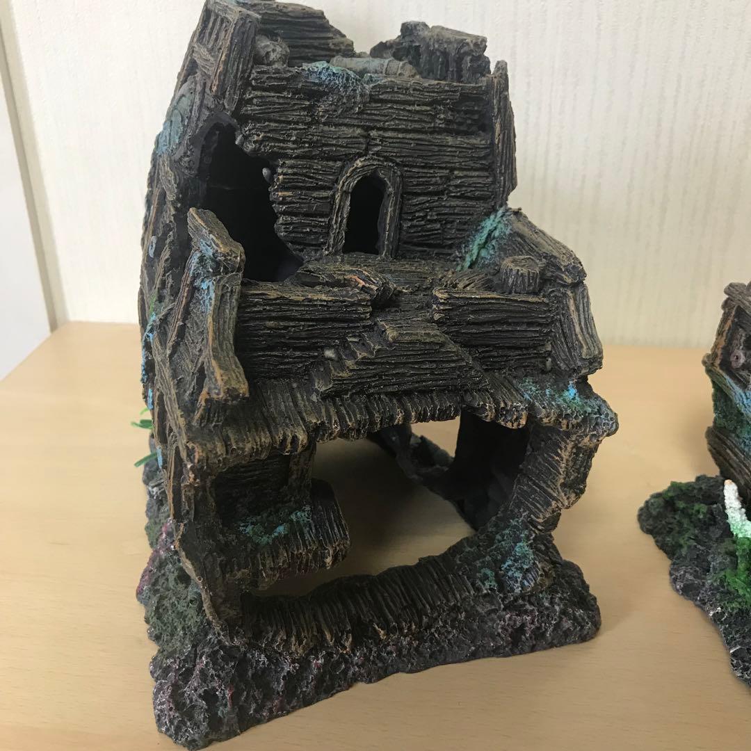 アクアリウム　水槽　オーナメント　沈没船