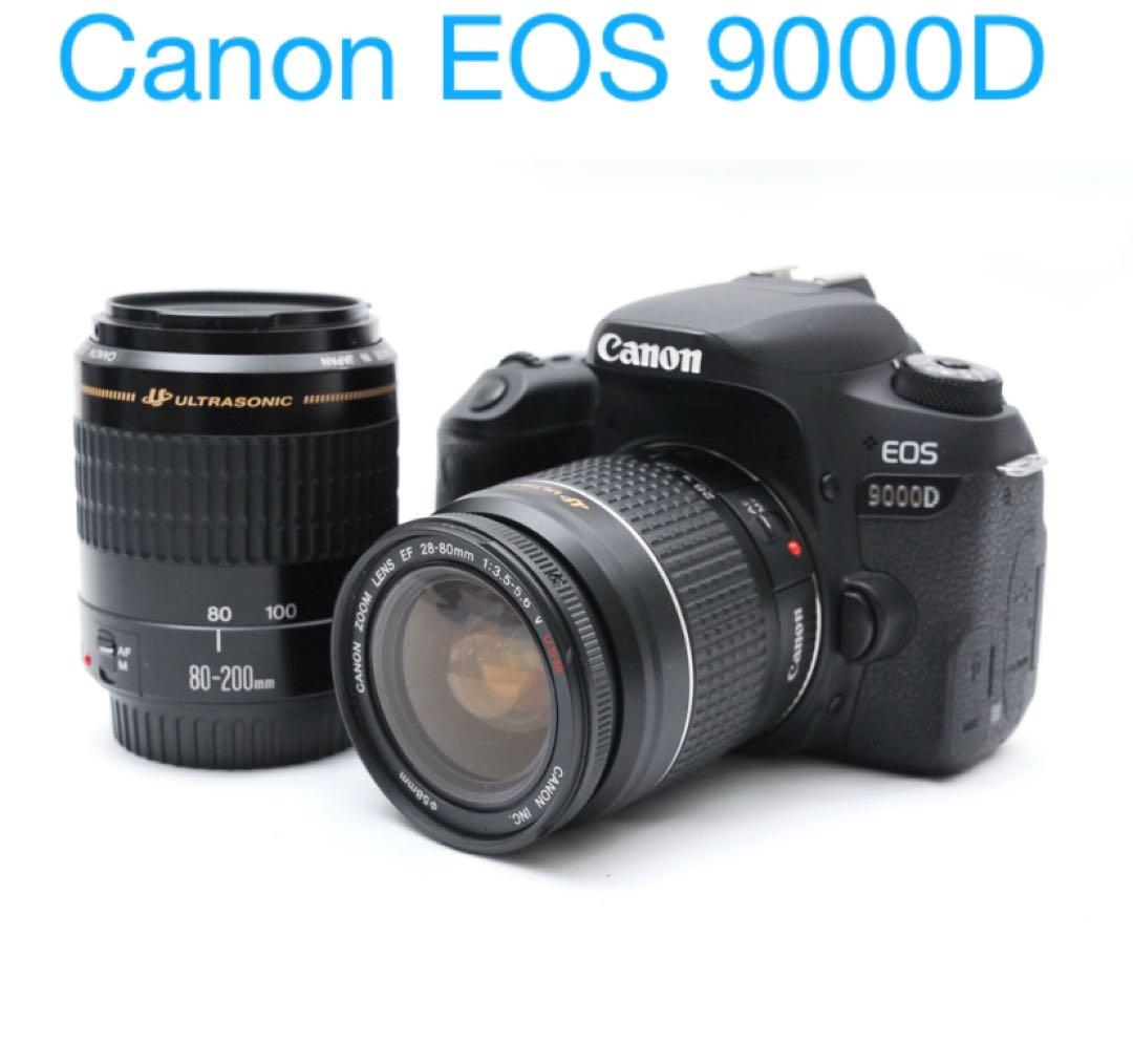 一眼レフカメラ Canon EOS 9000D標準&望遠ダブルレンズセット