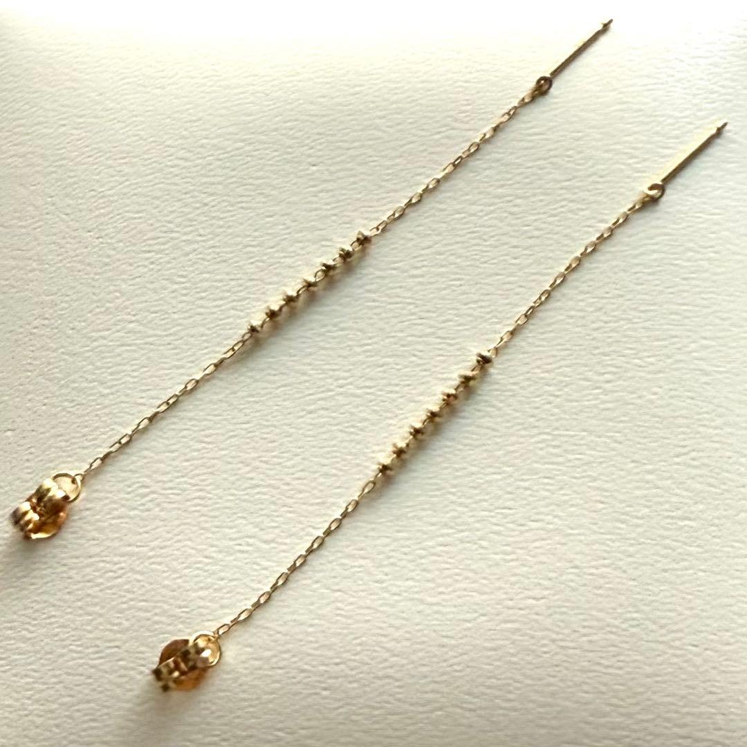 ete エテ K18 e_Grain グレイン フープ ピアス ゴールド