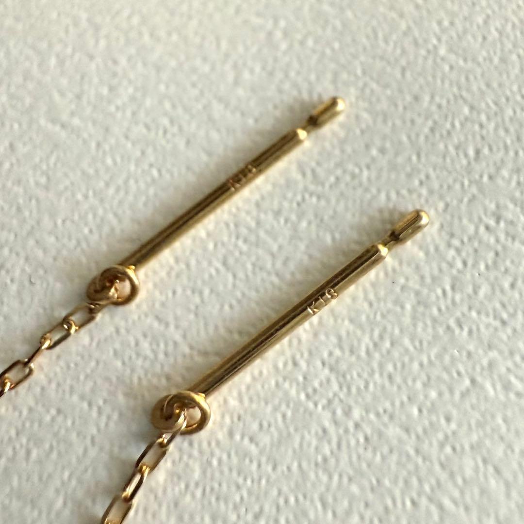 ete エテ K18 e_Grain グレイン フープ ピアス ゴールド