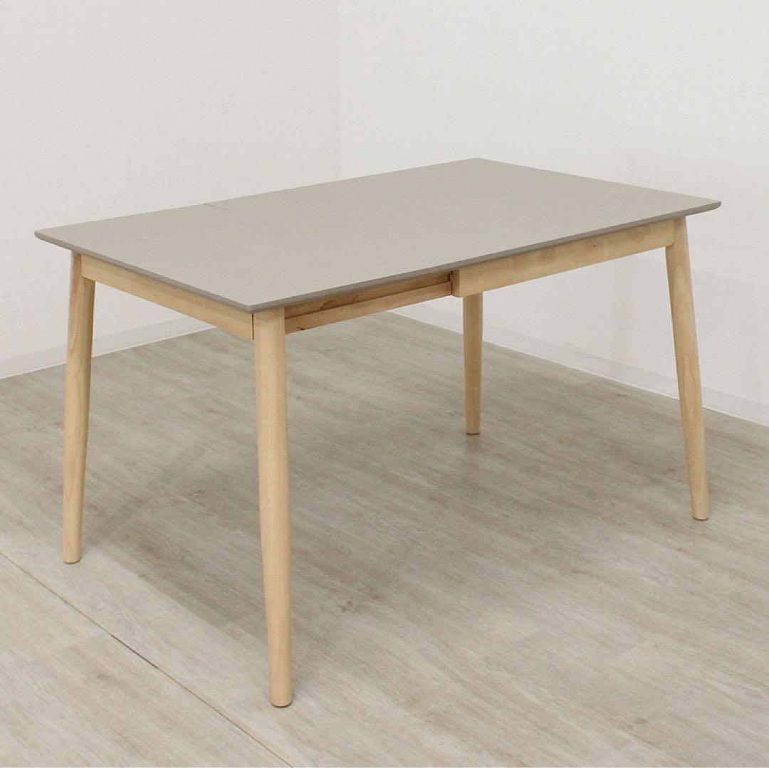 新品☆伸長式ダイニングテーブル 北欧風 エクステンション バタフライテーブル
