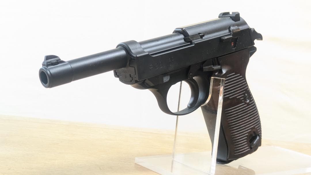 マルゼン　ワルサー P38 ブラックモデル　ガスブローバック 美品　GBB