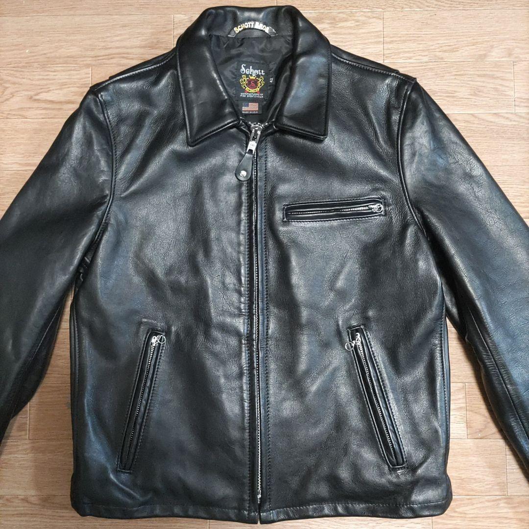 【42サイズ】Schott 103US レザートラッカージャケット