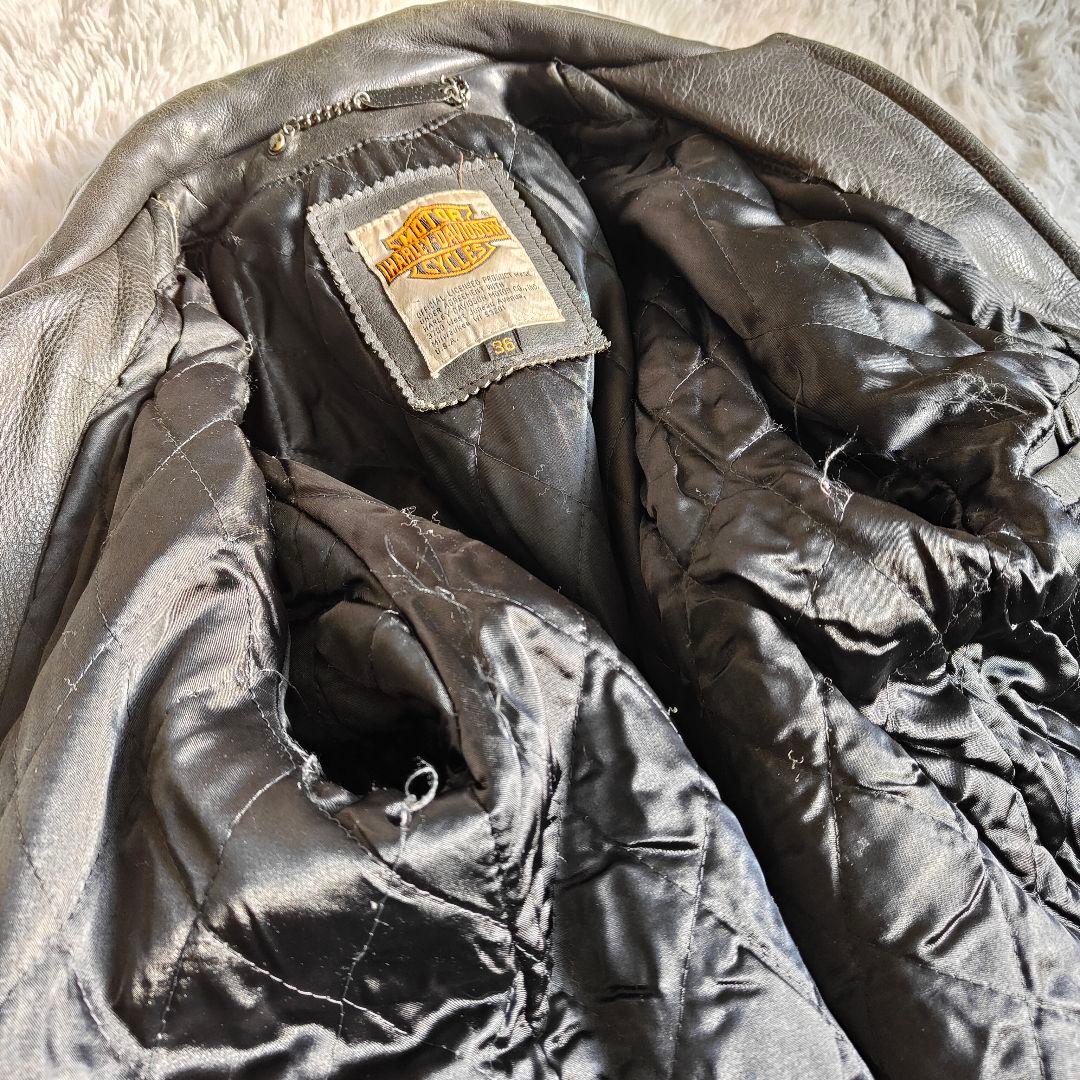 ハーレーダビッドソン　スクリーミン　　イーグル　レザーライダース　36　黒　本革