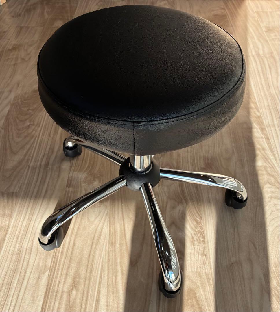 高田ベッド　カラースツール　ブラック