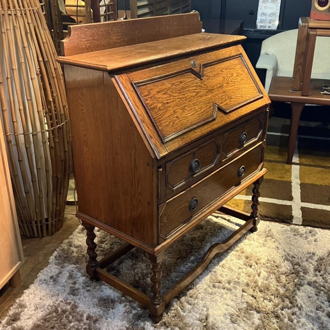 ロイズアンティークス ライティングビューロ―デスク 英国 ヴィンテージ 書斎