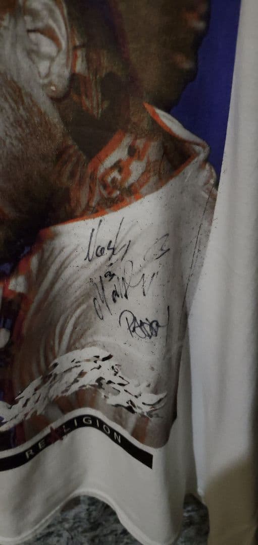 Nasty ナスティーバンドTシャツ　本人直筆サイン入り 激レア