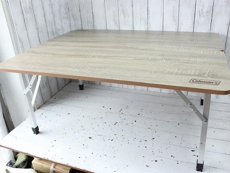 美品 コールマン フォールディングリビングテーブル 90