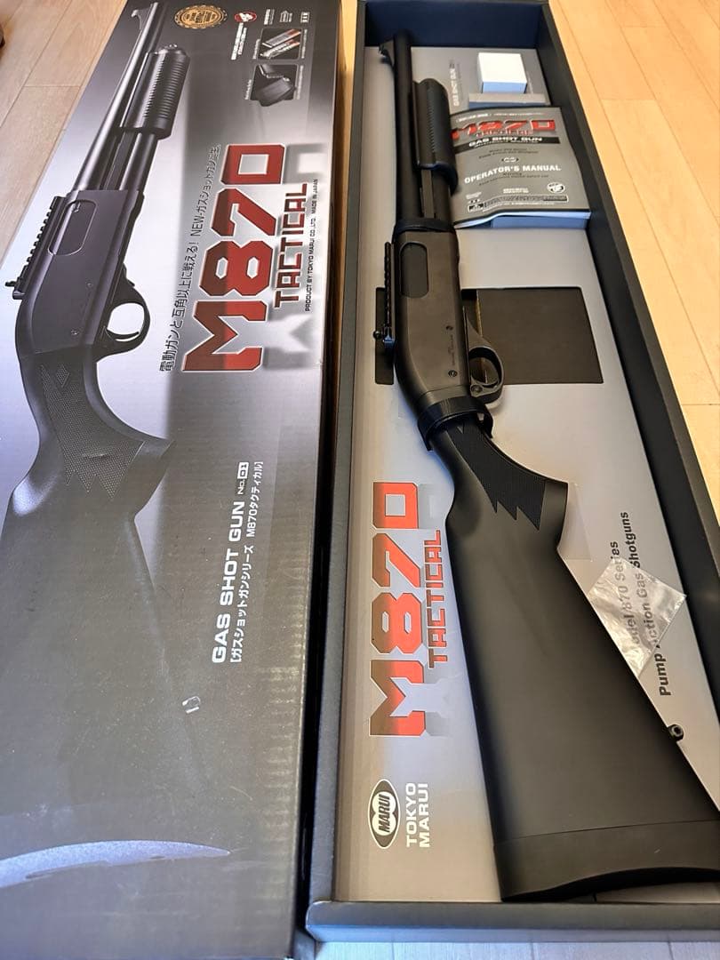 美品　東京マルイ M870 ガスショットガン　ドットサイトショットガンシェル付