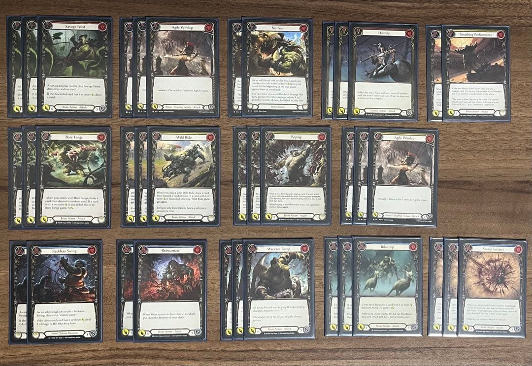 【FAB】《武装した獣性、ケイヨ》デッキ　英語版　まとめ売り　引退品