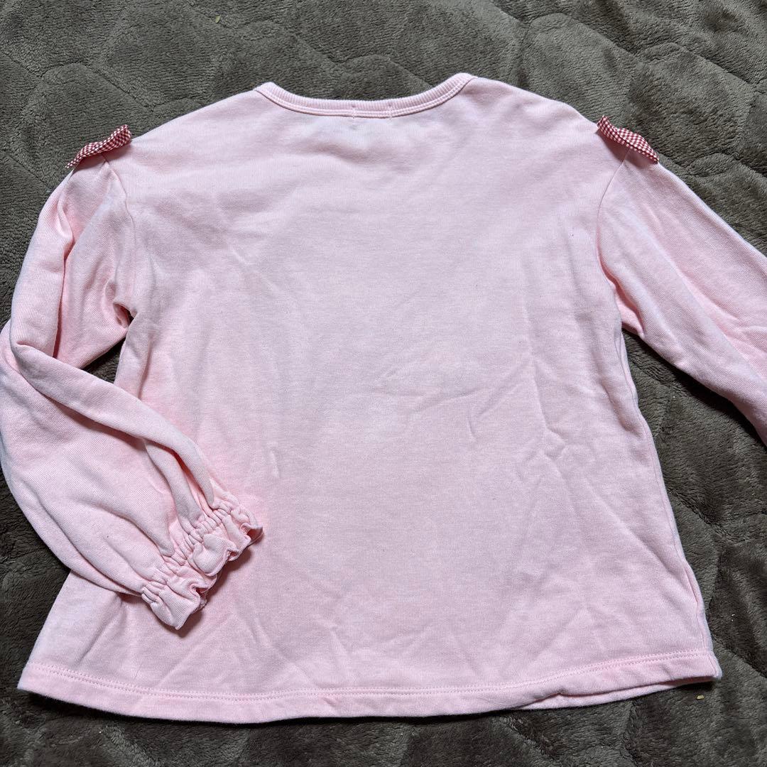 チエコサク　ミキハウス ピンク トレーナー 薄手
