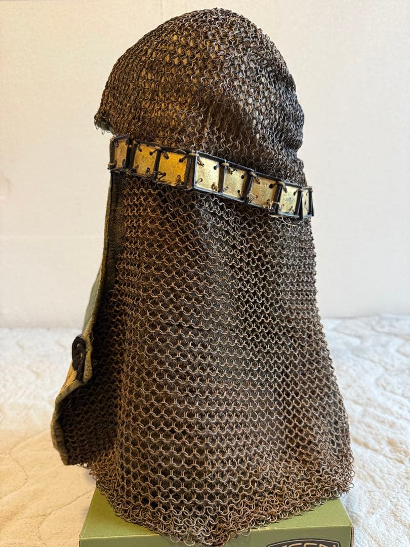 ⭕️ 江戸時代　鎖帷子　【鎖頭巾】　幕末　新撰組　忠臣蔵　❷