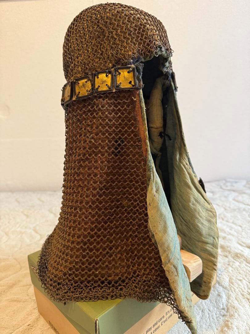 ⭕️ 江戸時代　鎖帷子　【鎖頭巾】　幕末　新撰組　忠臣蔵　❷