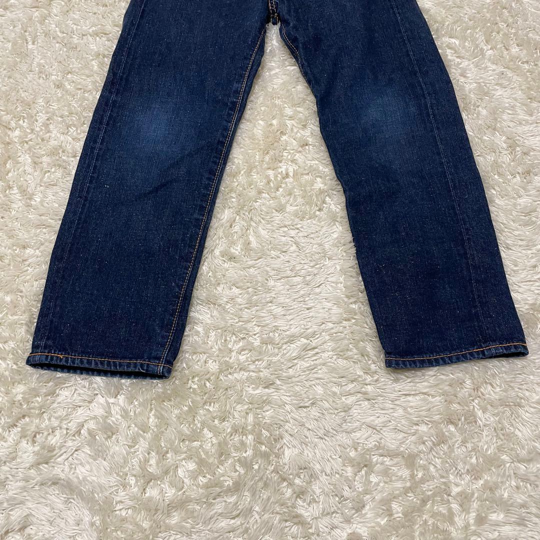 EVISエビス　エヴィス　カモメ　デニム キッズ　イエロー　ブルーデニムパンツ